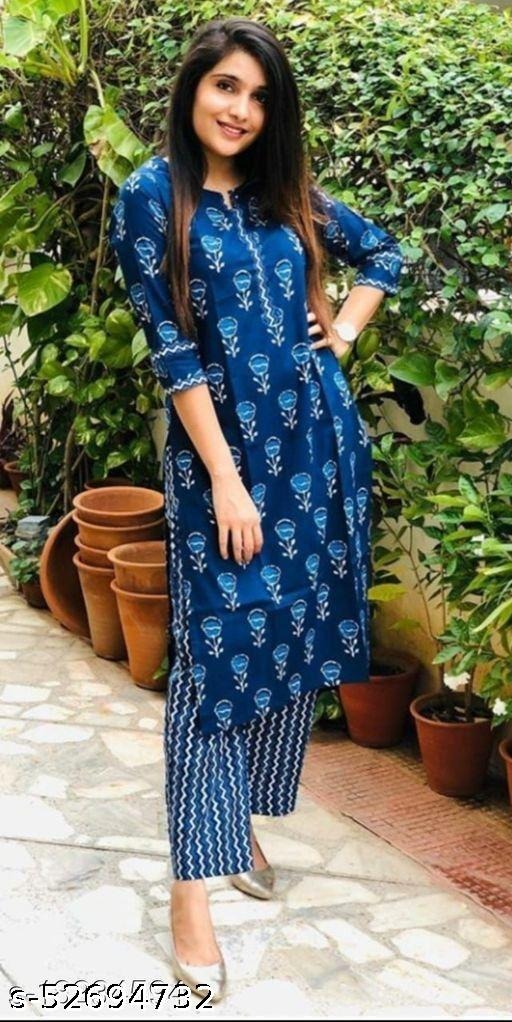 Designs for cotton kurtis best sale